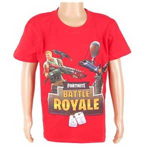 detské tričko červené Fortnite Battle Royale