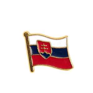 Odznak Slovenská vlajka zlatá 1,8cmx1,5cm