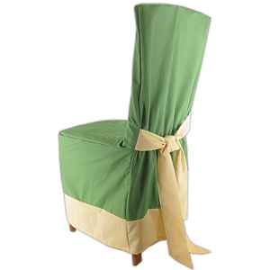 Poťahy na stoličku Zelený s lemom