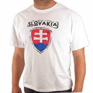 Tričko Slovensko slovenský znak biele