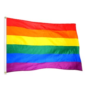 Dúhová zástava LGBT 1,5 x 0,9 m