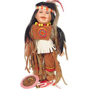 Porcelánová bábika indiánka Dakota