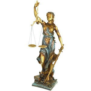 Socha spravodlivosti justicia výška 36cm