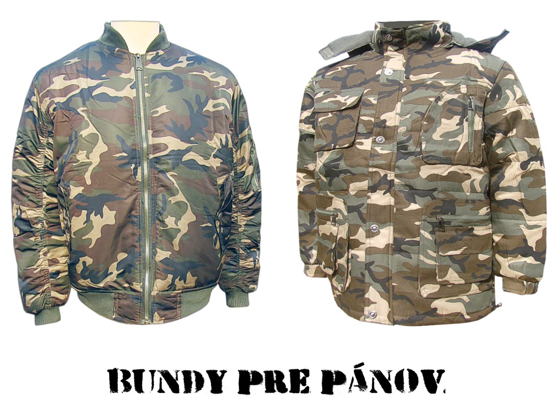 Pánske bundy online - armyshop a veľkoobchod