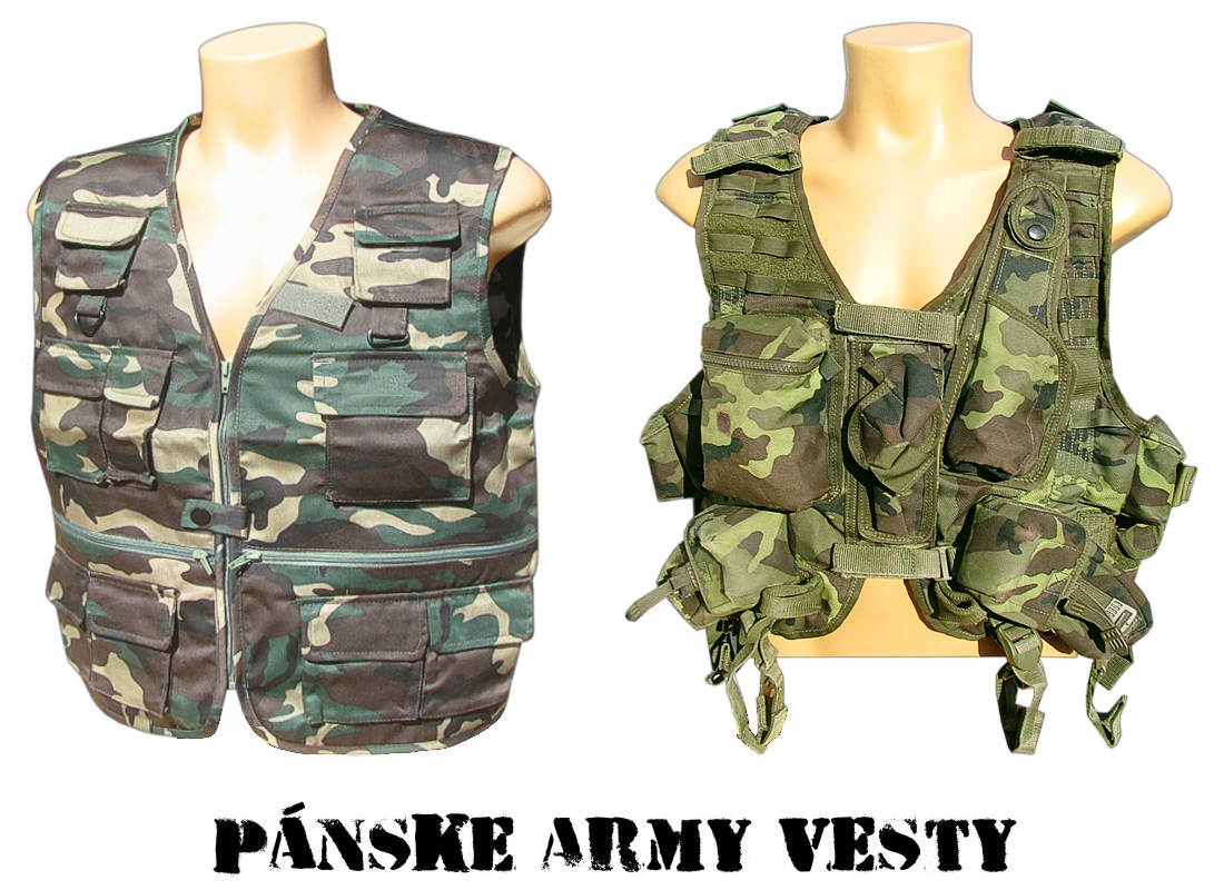 Taktické army vesty - armyshop a veľkoobchod online