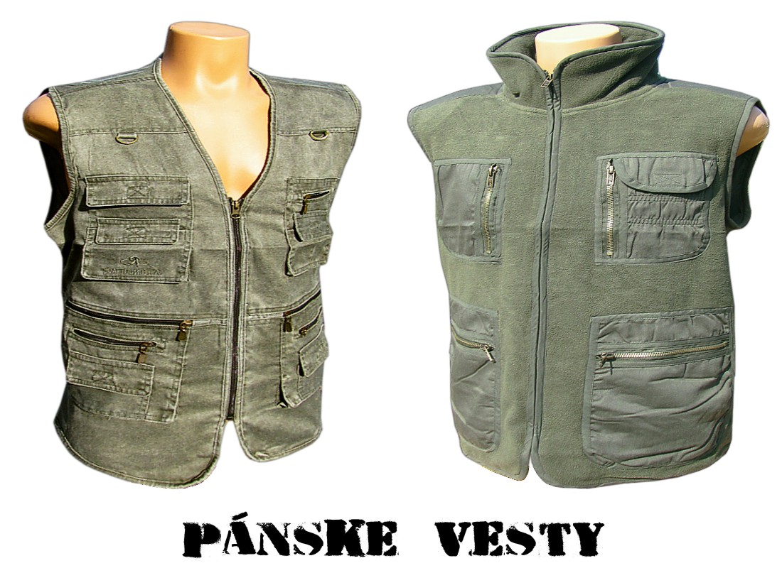 Kvalitné pánske vesty - veľkoobchod a armyshop