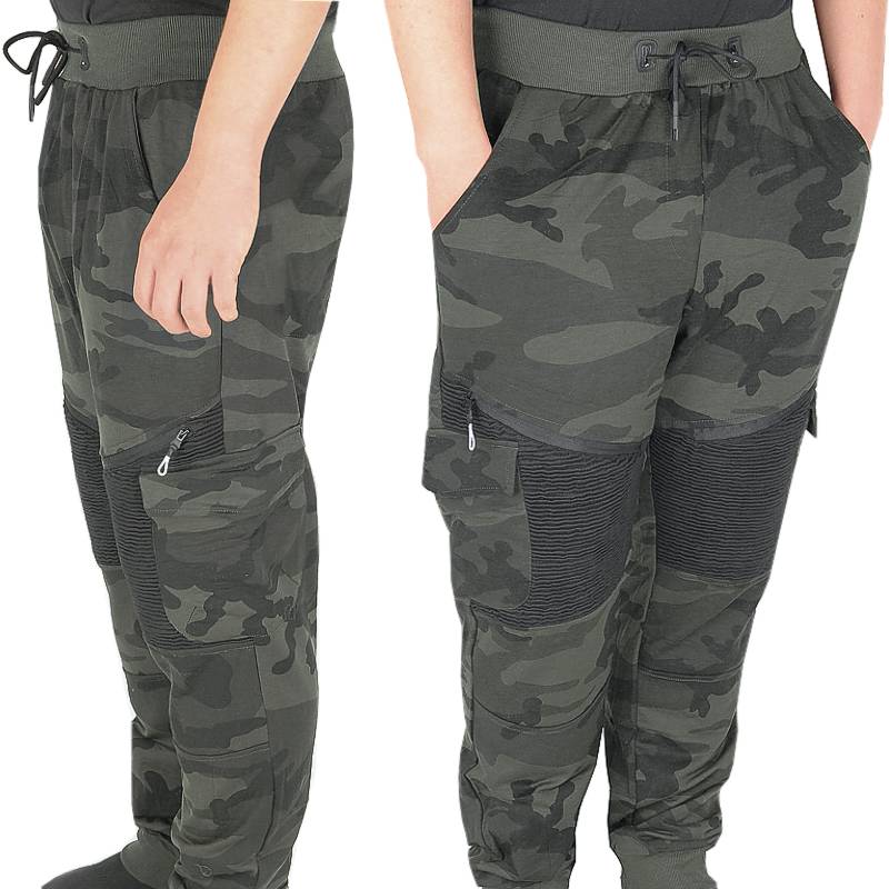  Zateplené Maskáčové tepláky TA628 khaki