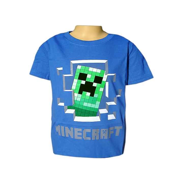 Tričko detské Minecraft modré