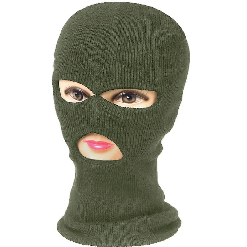 KUKLA 3x otvor zelená zn, Miltec