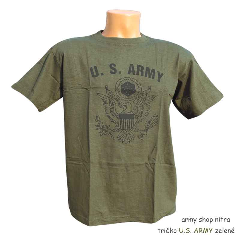 detské tričko zelené U.S. ARMY