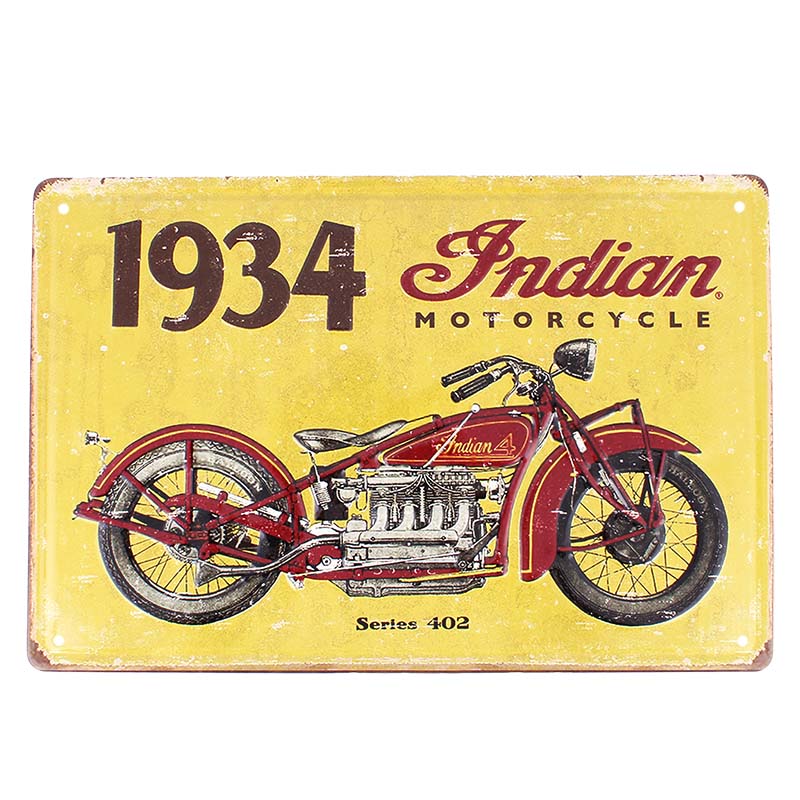 plechová retro tabuľa Indian Motorcycle 1901