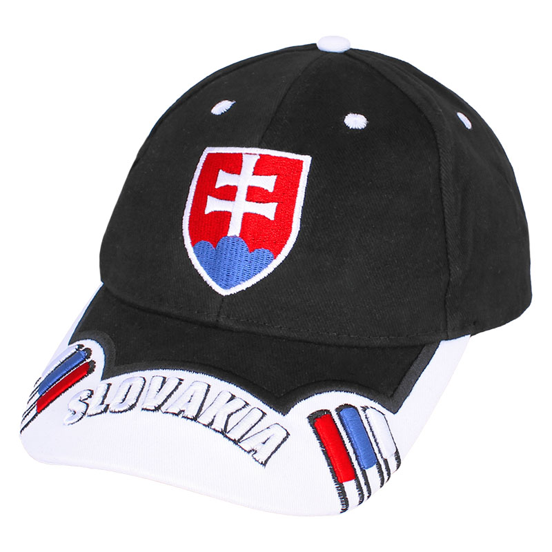 Šiltovka Slovensko 3D čierna