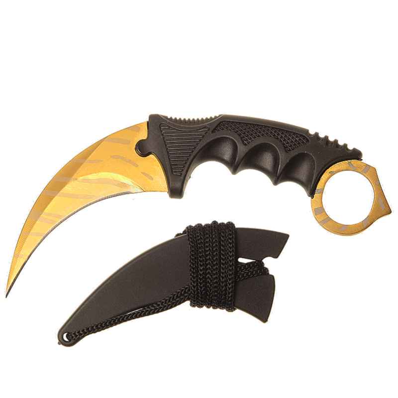 Nôž Karambit zlatý