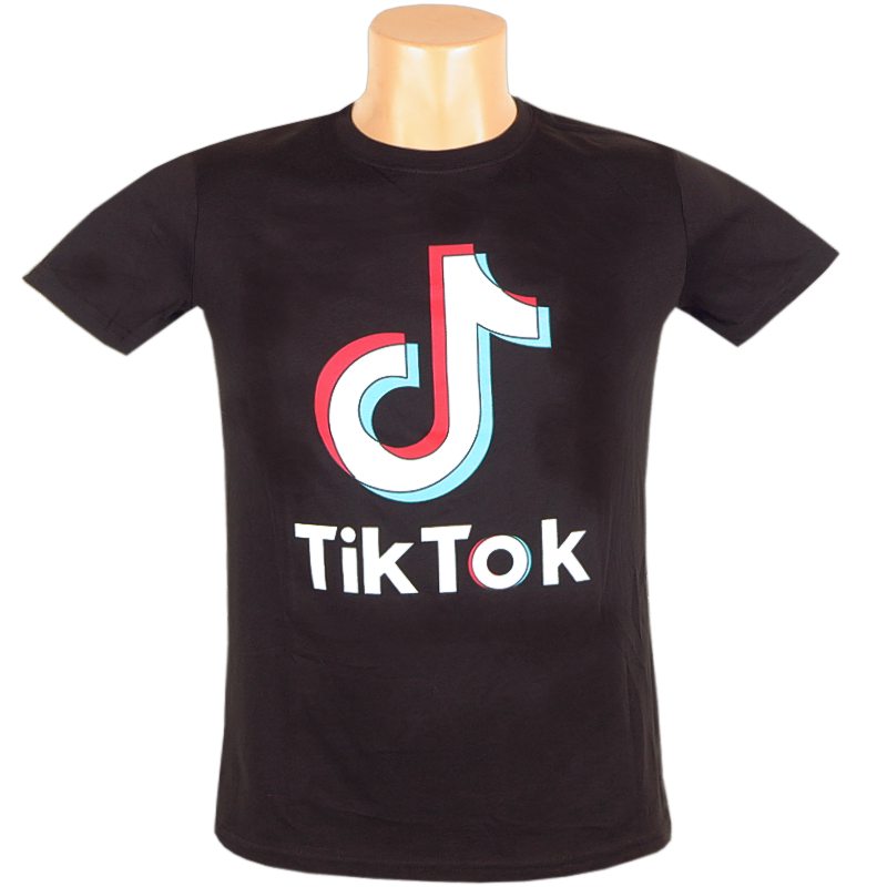 Detské TikTok tričko čierne