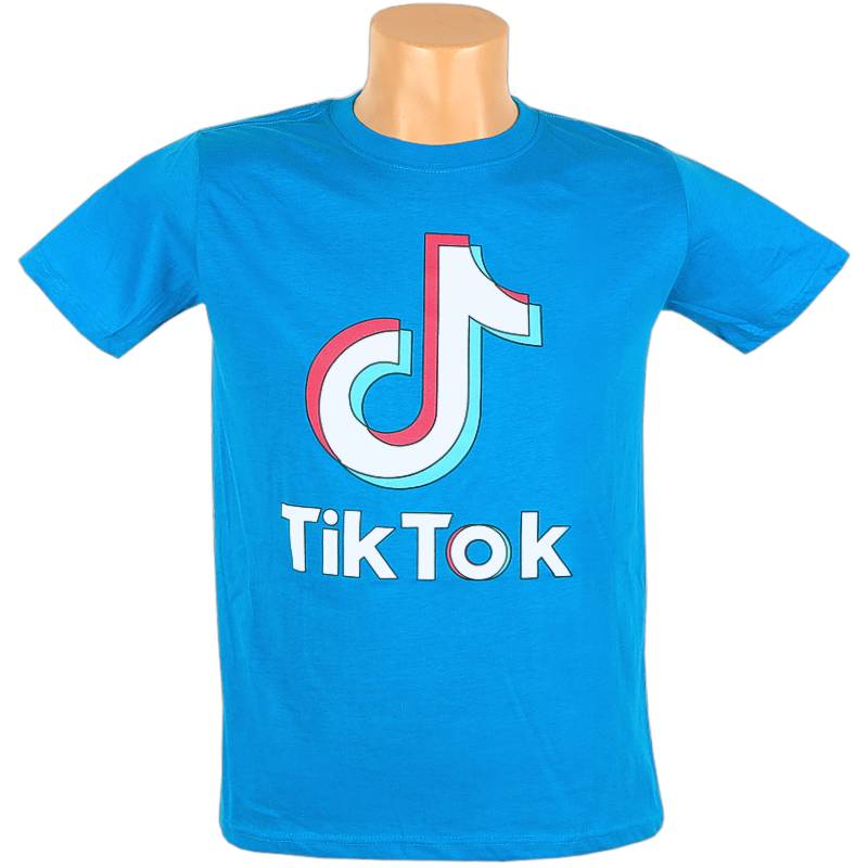 Detské TikTok tričko modré