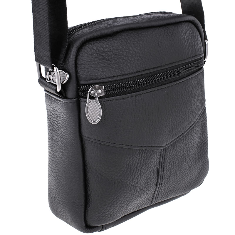 Taška cez rameno čierna 401 Koža