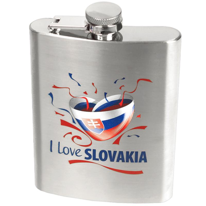 Nerezová ploskačka I Love Slovakia