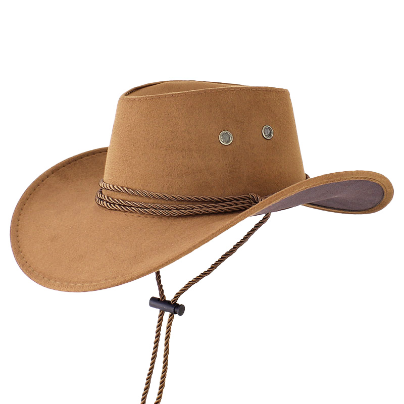 Kovbojský klobúk Cowboy hnedý nízky