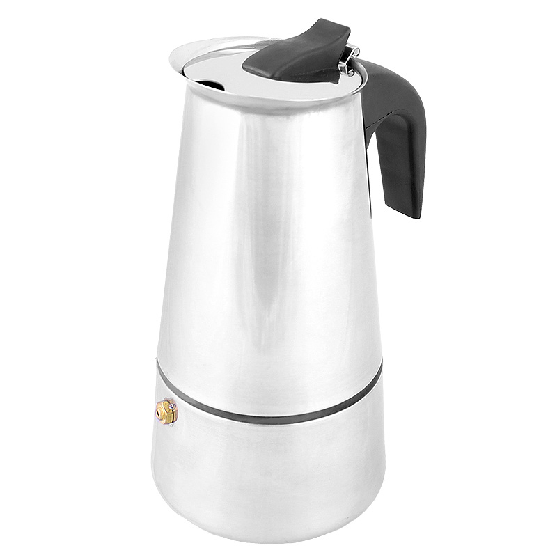 Nerezový kávovar Moka strieborný