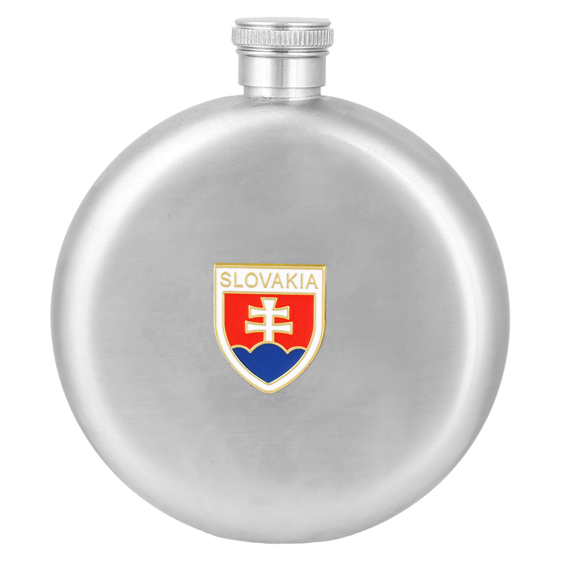 Nerezová ploskačka Slovenský znak okrúhla