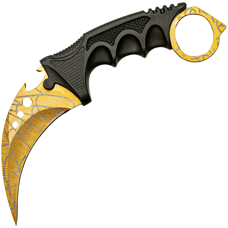 Nôž karambit Crimson Web Gold CS2