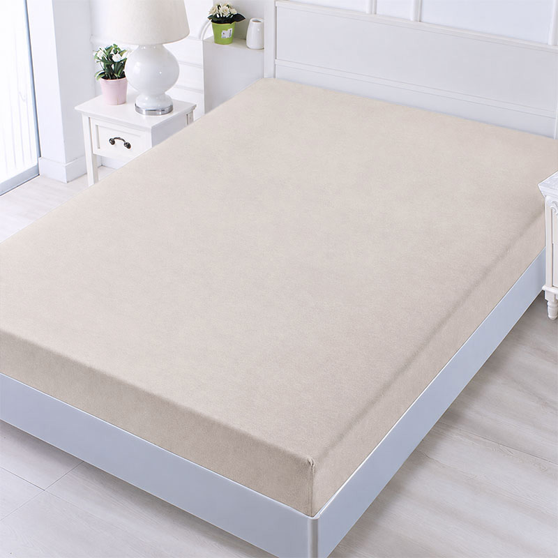 Bavlnené prestieradlo na postel 180x200+25 cm béžové