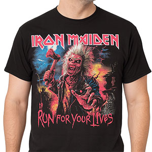 Metalové tričko IRON MAIDEN Run For Your Lives