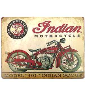 Retro Tabuľa Motorka Indian Model 101