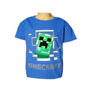 Tričko detské Minecraft modré