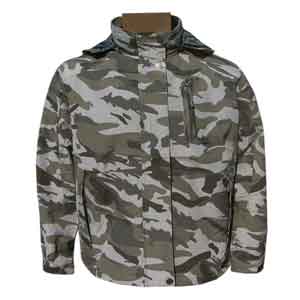 Maskáčová bunda QF camo grey nepremokavá