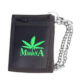 Peňaženka Marijuana čierna
