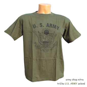 tričko zelené U.S. ARMY 