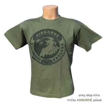detské tričko zelené Airborne