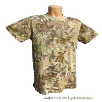 maskáčové tričko kryptek highlander 3E