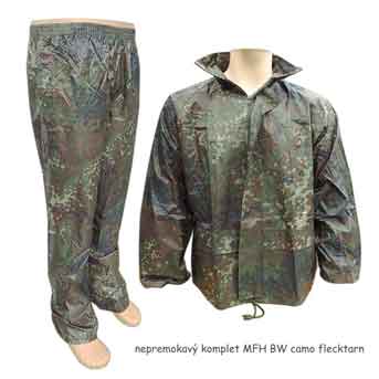 Nepremokavý komplet MFH BW camo flecktarn