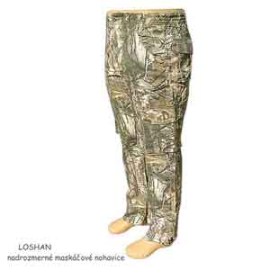 maskáčové nohavice nadrozmerné softwood Loshan