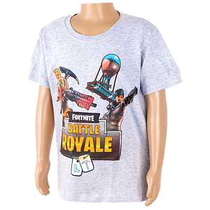 detské tričko sivé Fortnite Battle Royale