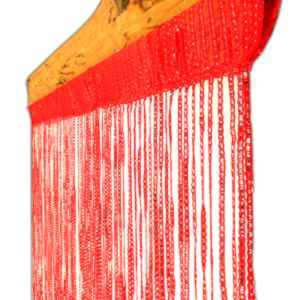 Šnúrková záclona červená Curtain 100x200cm 