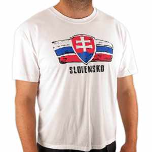 Tričko Slovakia slovenský znak biele