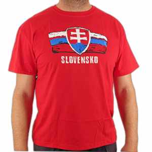Tričko Slovakia slovenský znak červené