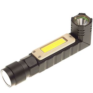  Uhlová multifunkčná baterka USB Led+Cob