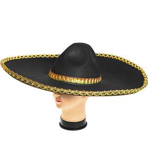 Sombrero mexický klobúk čierny