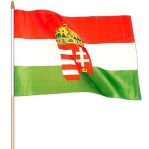 Vlajka Maďarská s erbom 40x30cm