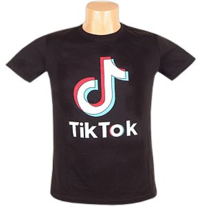 Detské TikTok tričko čierne
