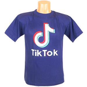 Detské TikTok tričko tmavomodré