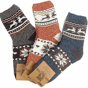 Dámske ponožky Alpaca 3ks Nórsky vzor WZ26