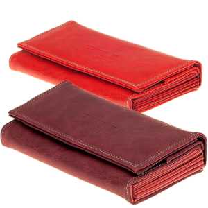 Elegantná peňaženka Wild pre ženy, červená, bordová