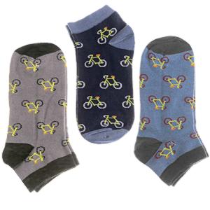 Veselé ponožky Bicykel pre mužov 3páry