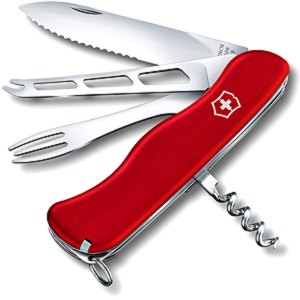 Vreckový Nôž Victorinox na syr Cheese Master 0.8313.W červený