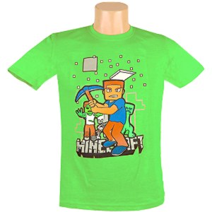 Tričko pre deti Minecraft, zelené